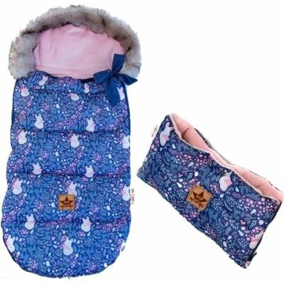 Baby Nellys maxi PREMIUM Líška granátový 110x50cm + rukávník zadarmo