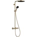 Hansgrohe Pulsify S Puro - Душ комплект с термостат, диаметър 26 cm, 3 струи, четкан бронз 24236140 (24236140)