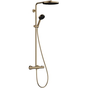 Hansgrohe Pulsify S Puro - Душ комплект с термостат, диаметър 26 cm, 3 струи, четкан бронз 24236140 (24236140)
