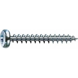 SPAX Round head screw (1000) zinc white 4.0*35mm hb tx mini