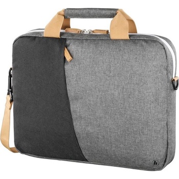 Hama Florenz Laptop Bag 13.3 - елегантна чанта с дръжки и презрамка за MacBook Pro 13, Air 13 и лаптопи до 13.3 инча (черен-сив)