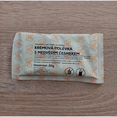 Natural Instantná krémová polievka s medvedím cesnakom bez lepku a mlieka 20 g