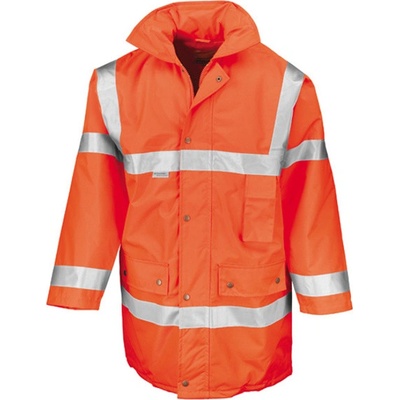 Result Unisex bezpečnostná bunda R018X Fluorescent Orange