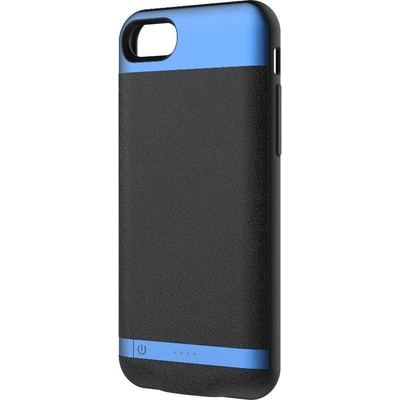Comma MoreCard 2 Dual Sim Case - кейс с вградена батерия 1300mAh и слот за втора сим карта за iPhone 8, iPhone 7 (черен-син)