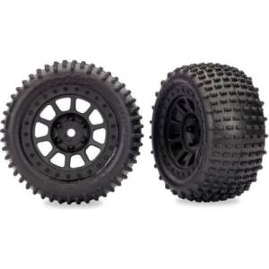 Traxxas колело 2.2", диск черен, гума Alias (2) (Bandit задни)