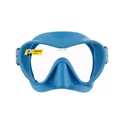 CRESSI Cressi Frameless Diving Mask F1 - Fog-free Glass Lens, Diving Goggles - Ergonomic Silicone Rim, Snorkel Mask - Dry Snorkel & Snorkel Set - Blue - Mask - ZDN281020