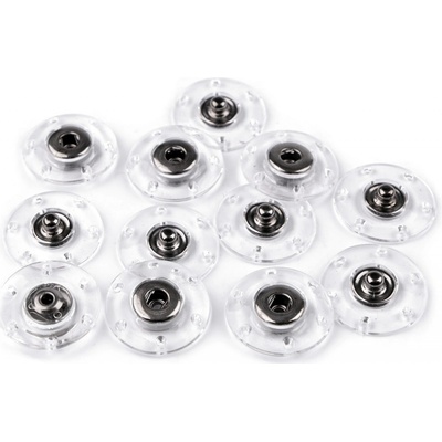 Prima-obchod Designové patentky / druky Ø 18; 20; 25 mm, barva 6 (25 mm) transparent černý nikl