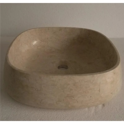 Inter Ceramic Мивка за баня ICL 4412GL, монтаж върху плот, камък, пясъчен, 44x44x12см (4412GL)