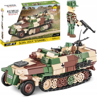 COBI 2283 World War II 1:35 Německý kolopásový obrněný transportér Sd.Kfz. 251/9 – Zboží Dáma