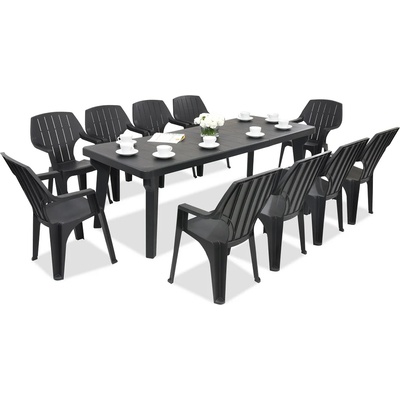 BICA Градински мебели Bergen/Alta за 10 души (BC437ANT-10xBC28ANT)