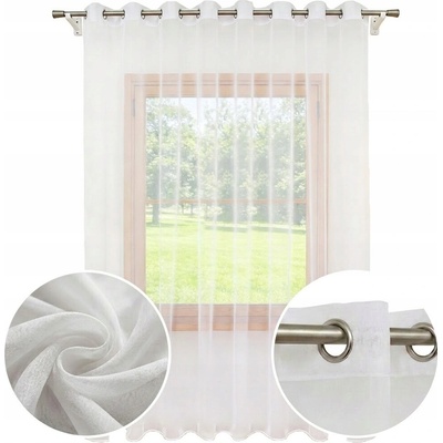 Záclona Xzhome voál biela 300x250 cm na kolieskach