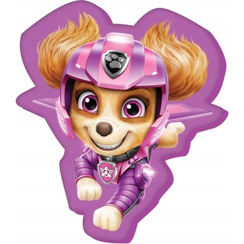 Carbotex Tvarovaný 3D vankúš Tlapková patrola Paw Patrol motív Skye v akcii 41x34