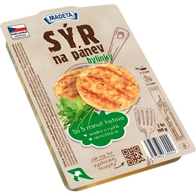 Madeta Sýr na pánev bylinky 2 ks 100 g