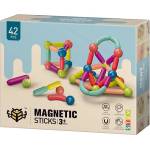 Smart Baby Магнитен конструктор Smart Baby - С топчета и пръчки, 42 части (ACT187-2) - ozone
