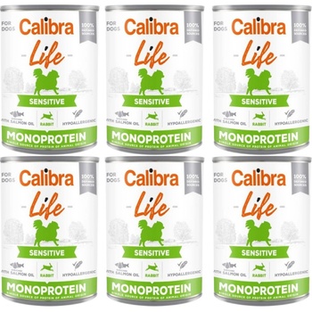 Calibra Dog Life Sensitive Rabbit 6 x 400 g