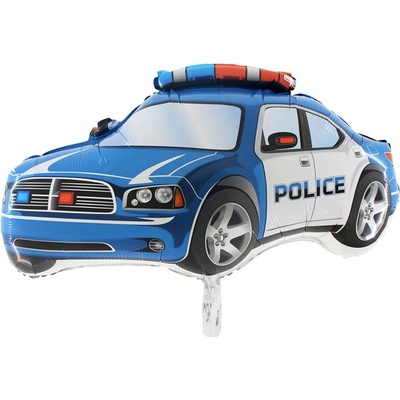 Balón fóliový 77,5 cm Policajné auto modré