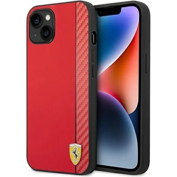 Ferrari Кейс Ferrari FEHCP14MAXRE за iPhone 14 Plus 6.7"", червен/червен, твърд, Карбон (KXG0036517)