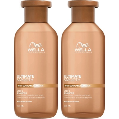Wella Ultimate Smooth šampón na suché a krepaté vlasy 2 x 250 ml