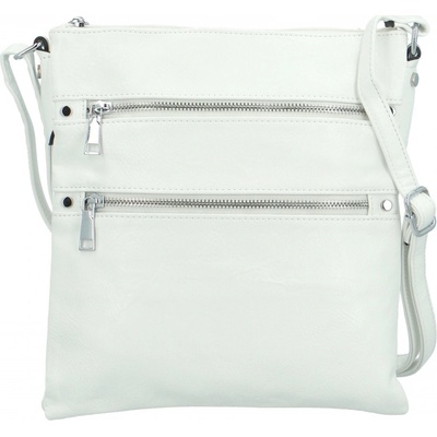 Stylová dámská koženková crossbody kabelka Melisandra bílá