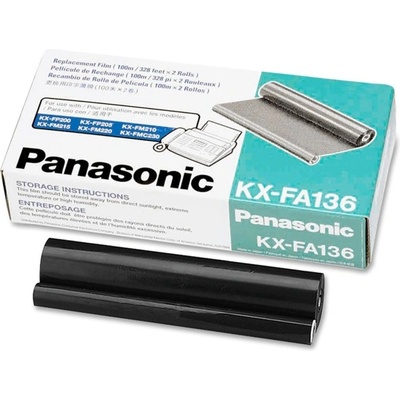 ТТ ЛЕНТА ЗА PANASONIC KX-FM 131/330/KX-FP 105/300 - 2 rolls - P№ KX-FA136 - заб. : 2x100m (KX-FA136)