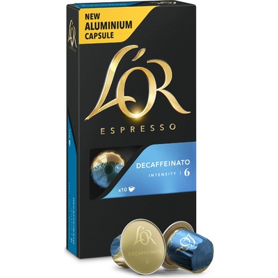 L'OR L´OR Espresso Decaffeinato без кофеин Intensity 6 - 10 алуминиеви капсули, съвместими с кафе машини Nespresso®*
