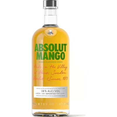 Vodka Absolut Mango 38% 1 l (holá láhev)