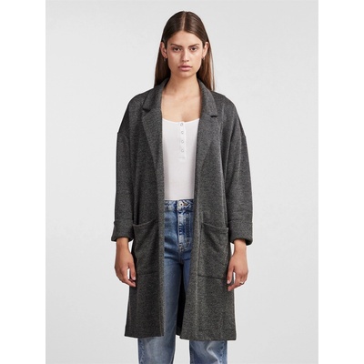 Pieces Women's Relaxed Fit Coatigan - Dark Grey