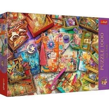 Trefl Puzzle 1000 Premium Plus Quality Tea Time Журналистическа маса (10849)