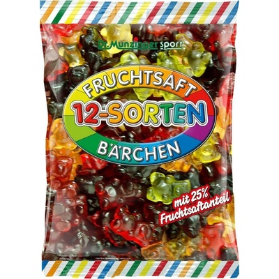 Dr. Munzinger 12 druhů ovocných medvídků 450 g