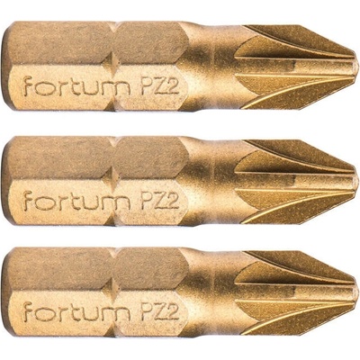Fortum 4741372 Krížový bit 3ks, PZ 2x25mm, S2