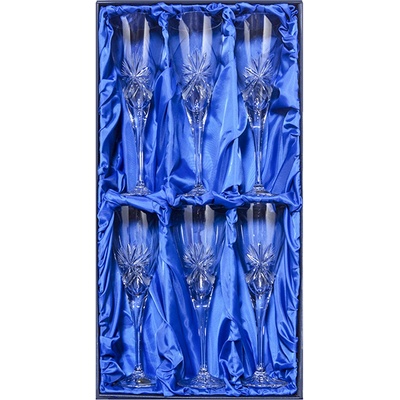 ONTE CRYSTAL Broušené sklenice na bílé víno Mašle Počet sklenic 6 sklenic v dárkové sadě 260 ml