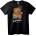 NOONEBRAND Тениска Сладко мече - Внимание - 2XL, Black