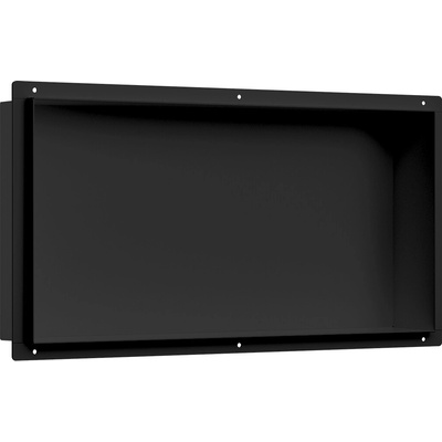 CERANO - Zápustná polička/nika do obkladu - černá matná - 60x30x10 cm