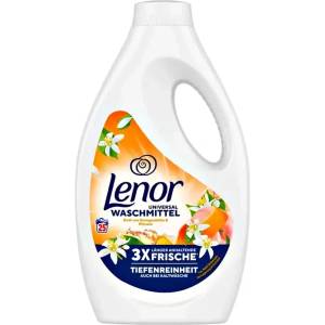 Lenor Портокалов цвят и Праскова течен перилен препарат 25 дози 1.250 литра