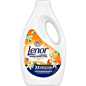 Lenor Портокалов цвят и Праскова течен перилен препарат 25 дози 1.250 литра