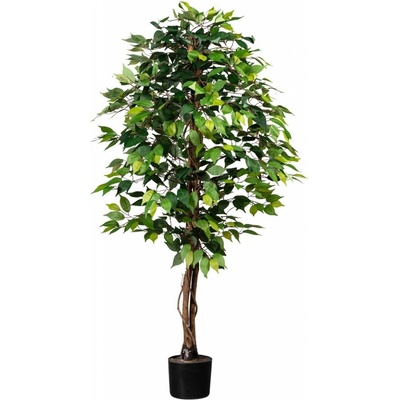 Umelá rastlina Ficus benjamin, 160 cm, zelená
