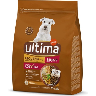 Ultima Dog Mini Senior kuřecí 2 x 2,5 kg