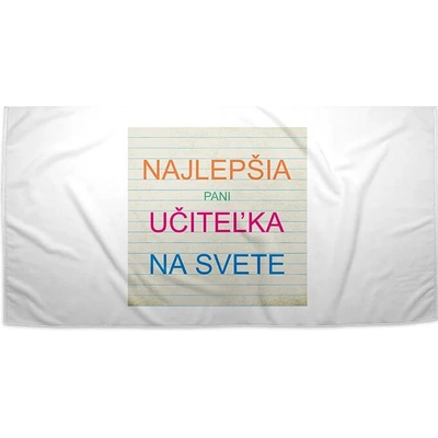 Sablio Uterák Najlepšia pani učiteľka na svete 70 x 140 cm