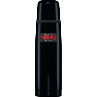 Thermos s tlačítkovým uzávěrem a šálkem 1 l tmavě modrá