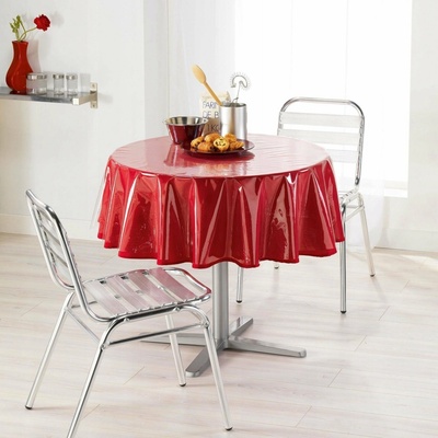 Douceur d`Interieur Interiérový design HLADKÝ voskovaný ubrus O 180 cm průhledný