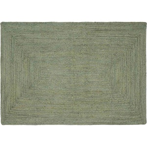 vidaXL Килим за площ Маслиненозелено 140 x 200 cm юта (42010458)