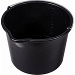 Geko Строително ведро 12l с улей, черно 81736 (G66100A)
