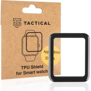 Tactical TPU Фолио/Часовник за Apple Watch 1 38mm/Watch 2 38mm/Watch 3 38mm - Черен KP8550