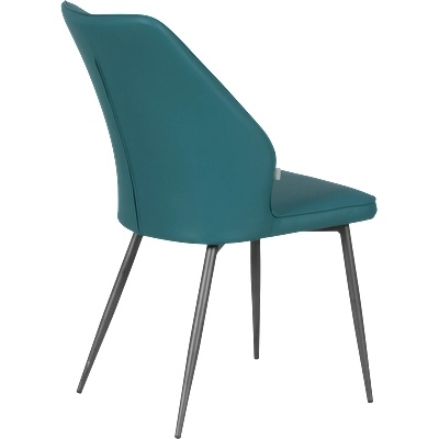 Carmen Трапезен стол laredo 2 y силиконова кожа - син 31 (b3532147)