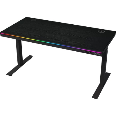 LORGAR Dual-motor sit/stand adjustable-height gaming desk with wireless charger (LRG-DP80W)