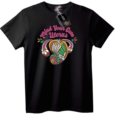NOONEBRAND Тениска Внимавай с Моята Матка - 3XL, Black