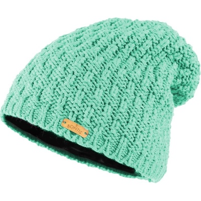 Bontis Podšitá dámská spadená čepice Ledově zelená