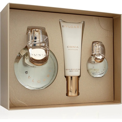 Bvlgari Bvlgari Omnia Crystalline EDT 100 ml + EDT 15 ml + krém na ruce 40 ml