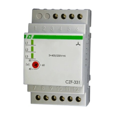 F&F Snímače výpadku fáze 3x400V+N 2NO/NC - CZF-331