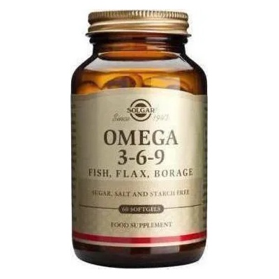 Solgar Хранителна добавка Омега 3-6-9 , Solgar Omega 3-6-9 120 Softgels